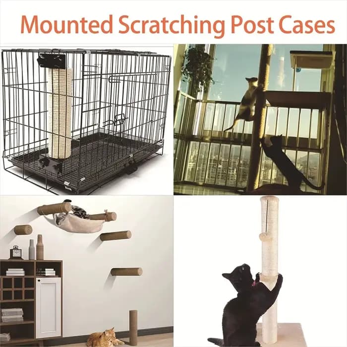 Tour d'arbre d'escalade pour chat, accessoires de remplacement, jouets pour animaux de compagnie, poteaux à gratter, piliers en Tube de papier dur avec cordes en Sisal, bricolage