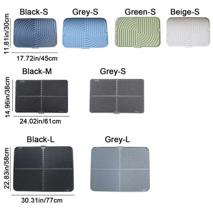 Tapis de litière pour chat en silicone durable