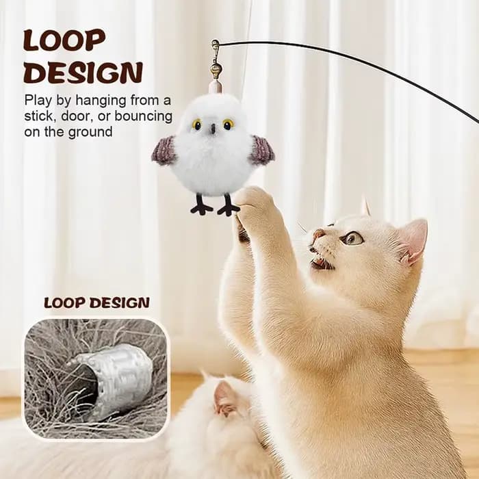 Jouet pour chat à battement oiseau 2026 jouets interactifs pour oiseaux volants