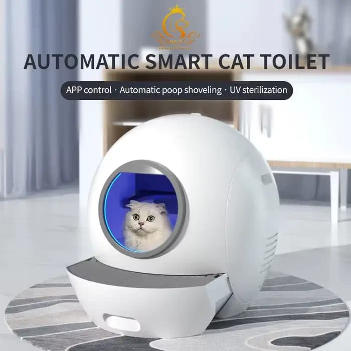 Grande litière automatique pour chat