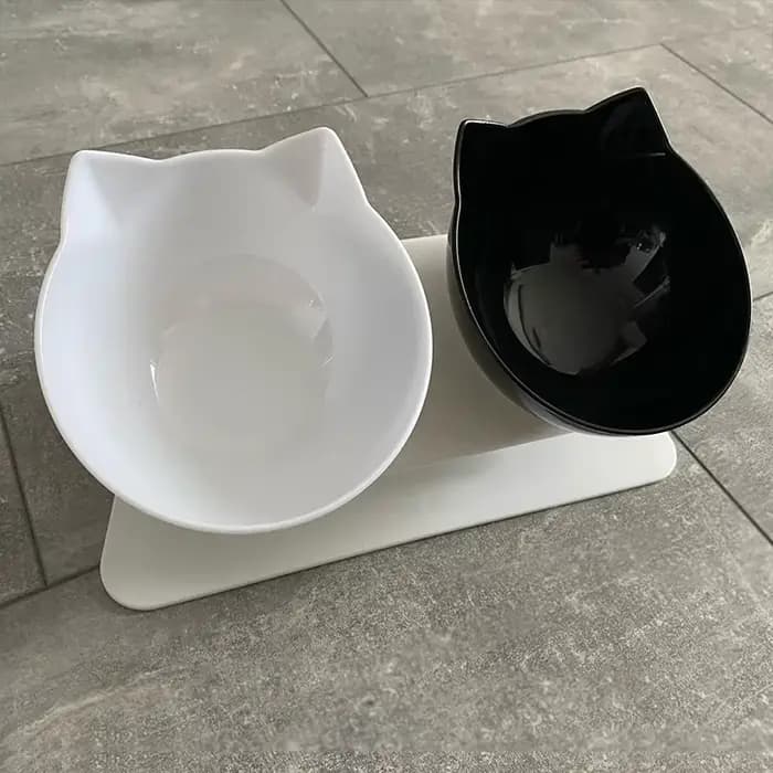Bol Double antidérapant pour chat