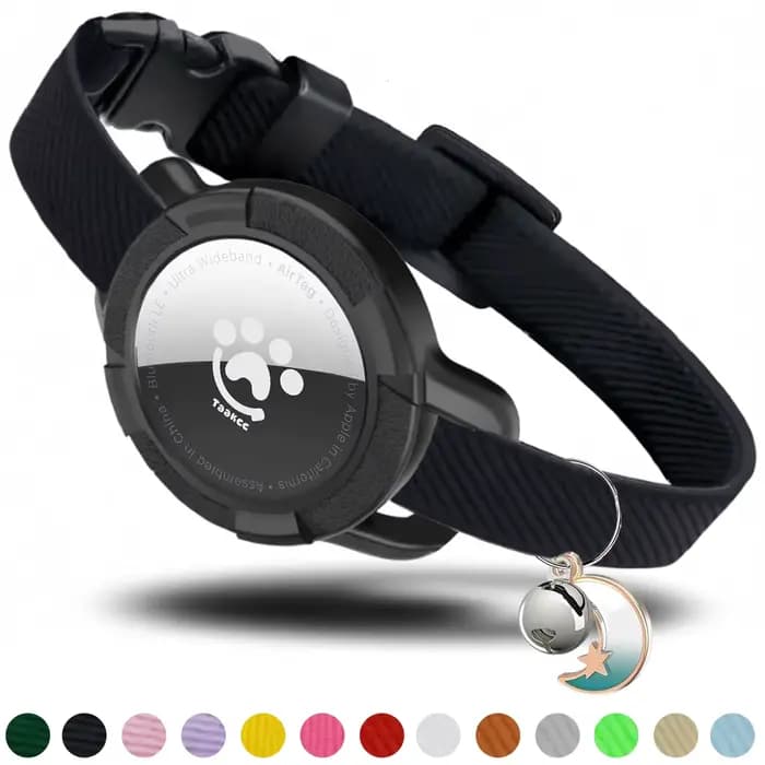 Collier élastique sécurisé pour chat AirTag
