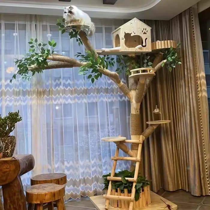 Arbre de simulation d'intérieur pour chat