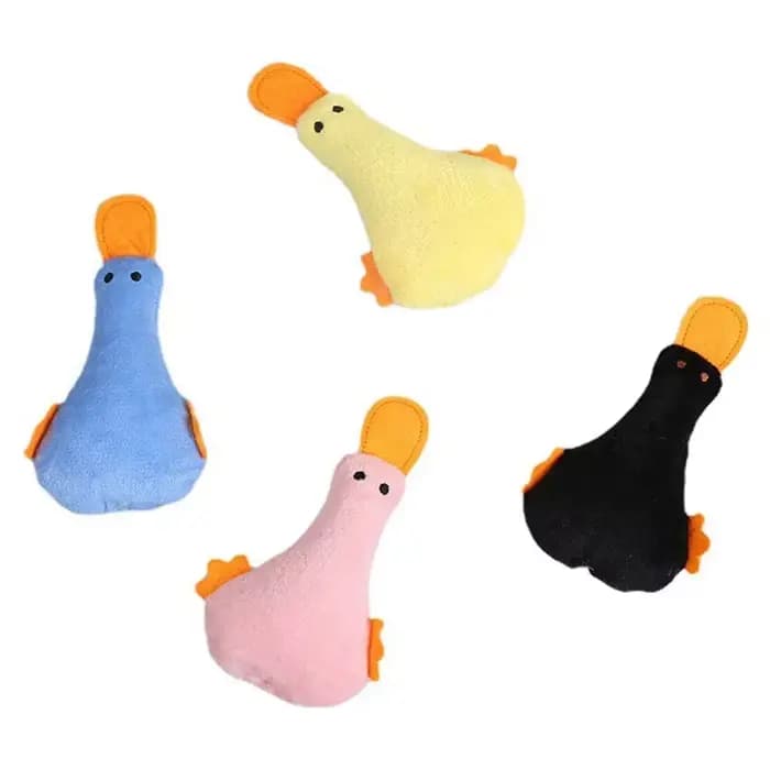 Jouets chat mignon drôle interactif en peluche canard