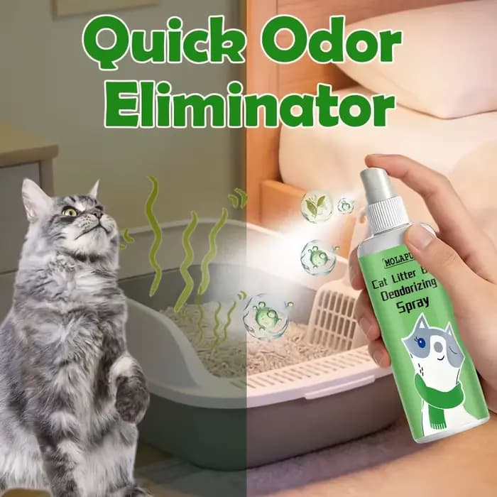 Spray désodorisant pour litière pour chats