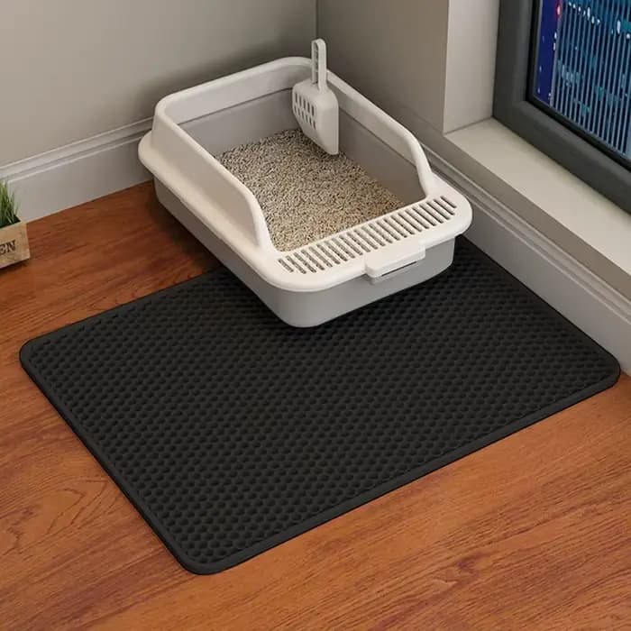 Tapis de litière pour chat antidérapant