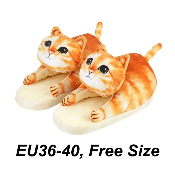 Ragdoll EVA chat étreignant pantoufles semelle épaisse doux en peluche Kitty pantoufles antidérapantes Animal hiver moelleux diapositives chambre