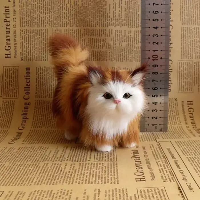 Jouets en peluche de chat de Simulation mignon