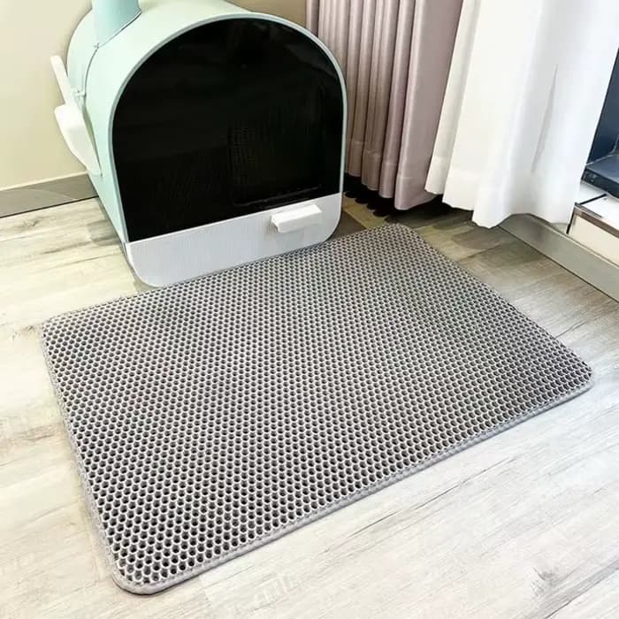 Tapis à litière pour chat double couche