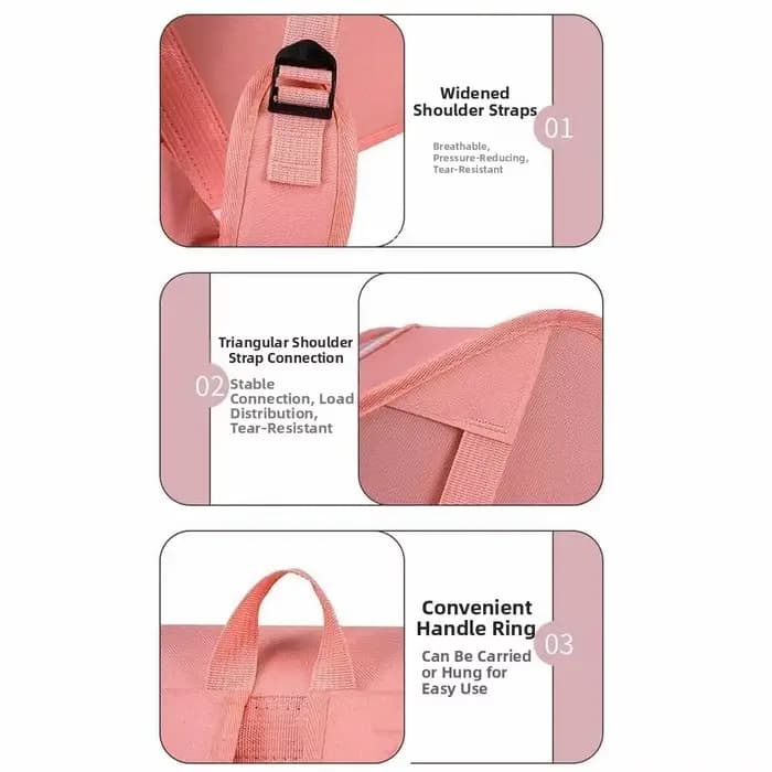 Sac de transport pour chat pliable et mignon, grande capacité, respirant, sac à dos de transport pour animaux de compagnie, mains libres, pliable, sac de transport pour chaton, chats