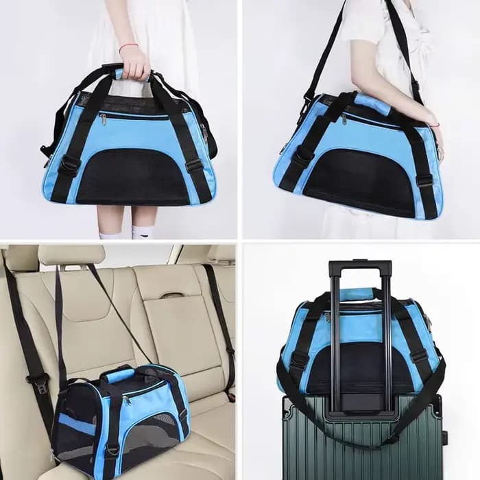 Sac de voyage pour animaux de compagnie, approuvé par les compagnies aériennes, sac de transport pour animaux de compagnie, adapté aux petits chiens, chats et chiots, petits animaux