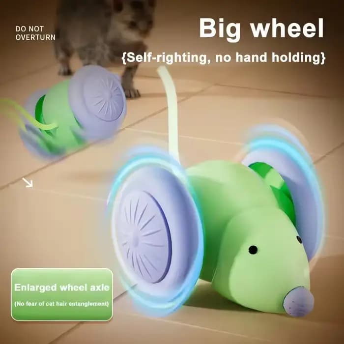 Jouet pour chat électrique interactif en forme de souris