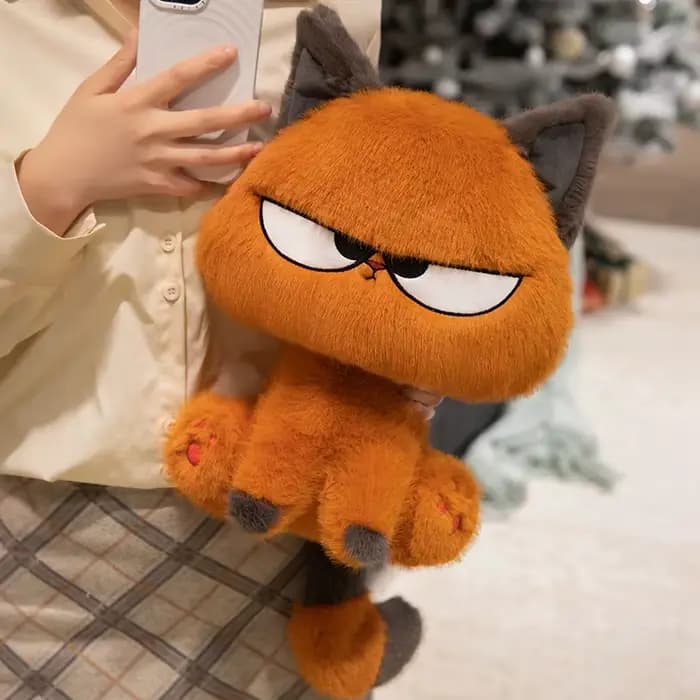 Nouvelle Peluche Chat Orange Douce et Créative