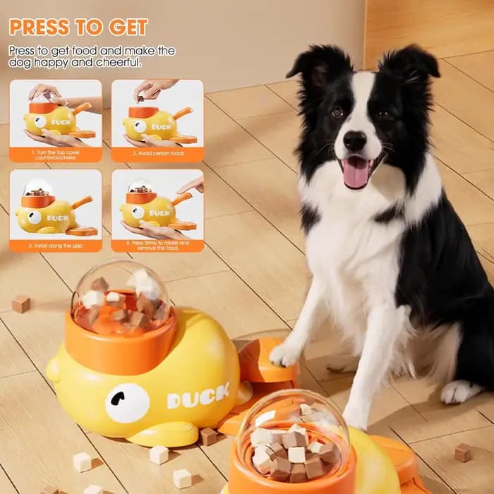Jouet distributeur de friandises interactif pour petits chiens et chats