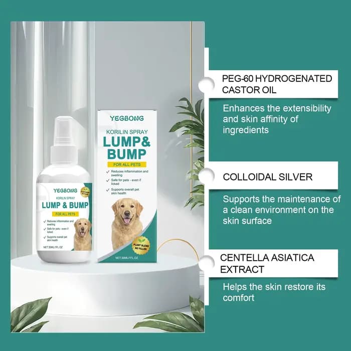 YEGBONG Spray de soin hypoallergénique pour la peau des animaux de compagnie