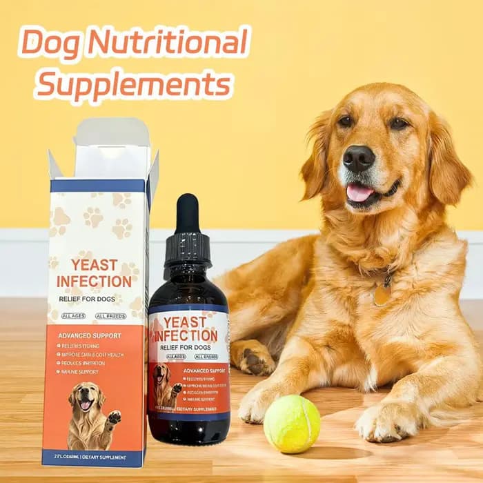 60 ml – Nouveau Supplément Nutritionnel Apaisant pour Animaux – Soulagement des Démangeaisons Cutanées