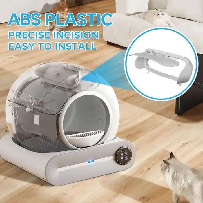 TONEPIE Accessoires pour litière automatique pour chat, Porte de bac, Pièces de rechange pour toilette pour chat, Pièce de rechange pour litière fermée pour chat, Nouveau