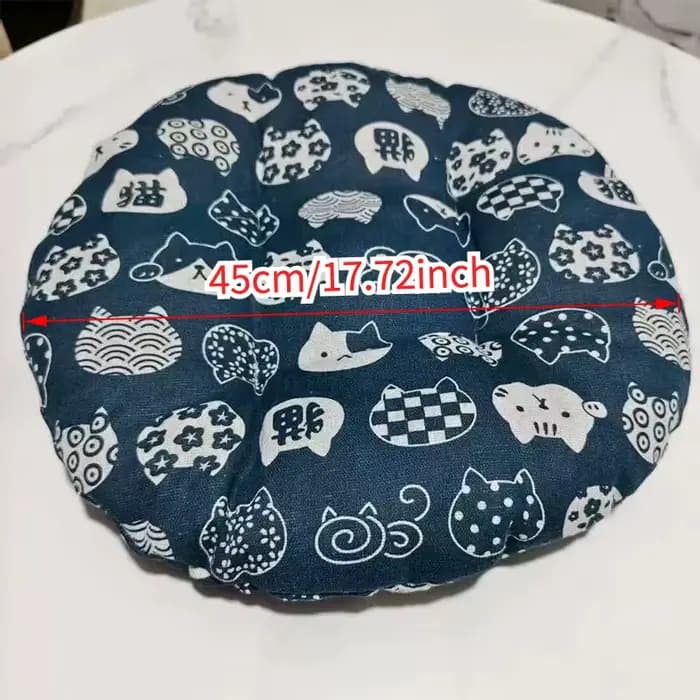 Panier-lit pour chat en rotin tressé avec coussin moelleux