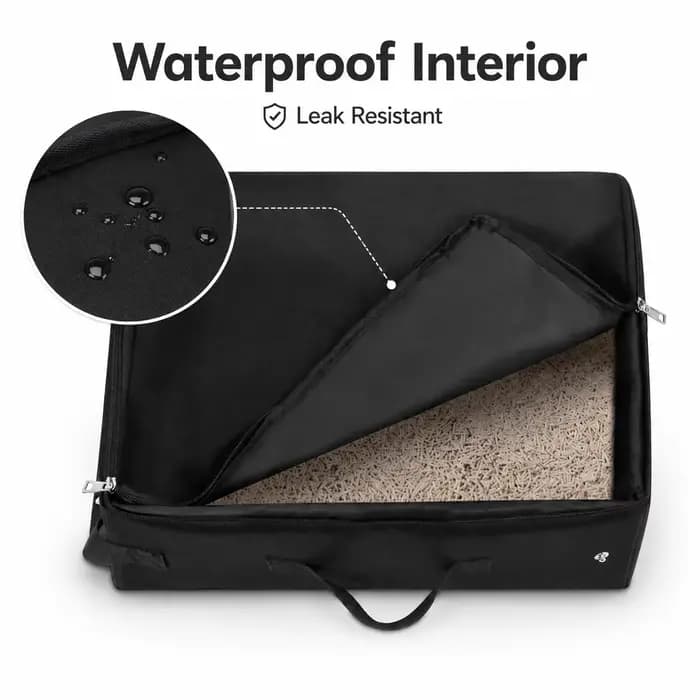 Litière pour chat portable
