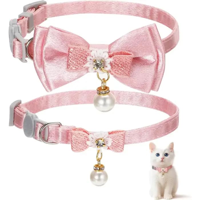 Collier Adorable pour Chat avec Nœud Papillon