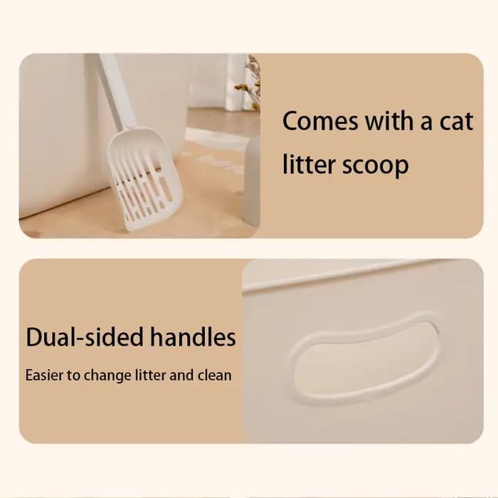 Bac à litière pour chat de Style ouvert