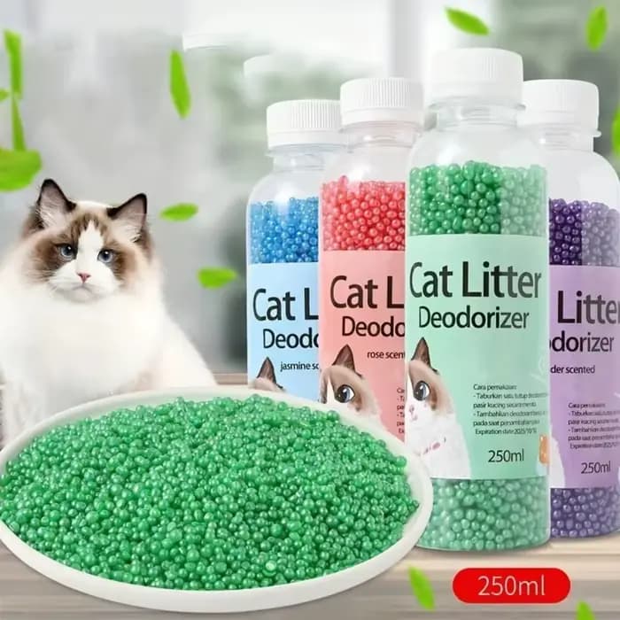 Perles désodorisantes pour litière de chat