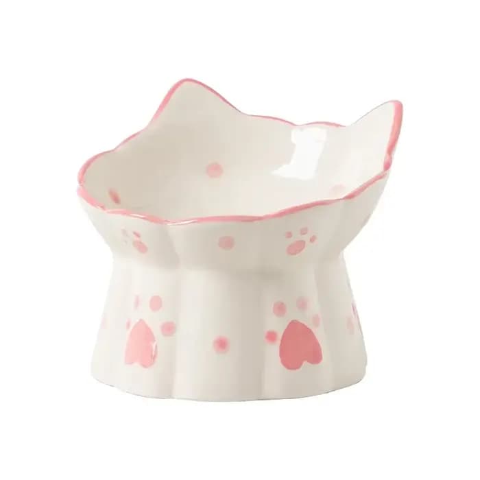 Bol de nourriture en céramique pour chat de compagnie