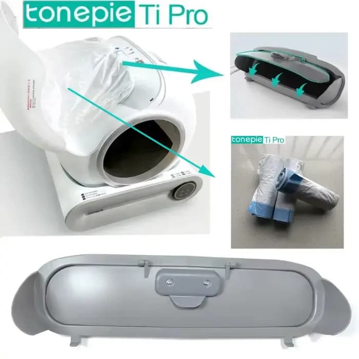 Porte automatique de poubelle de boîte à litière pour chat