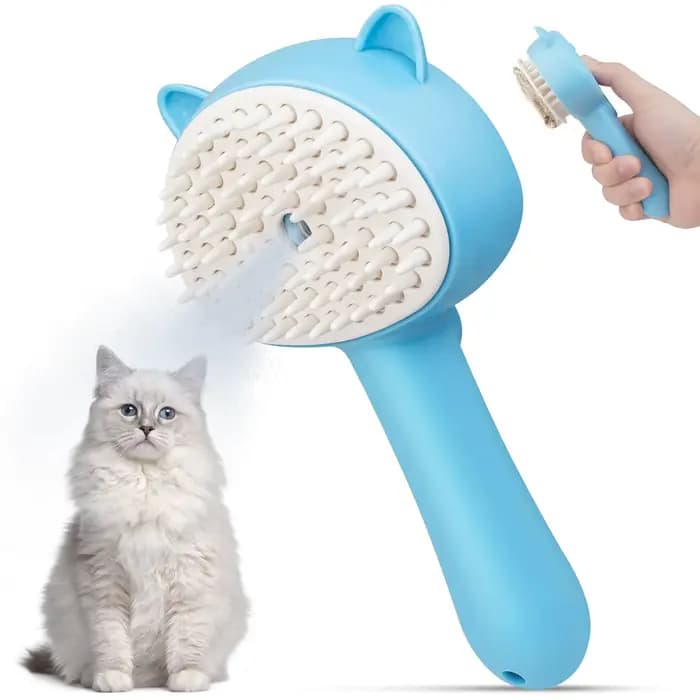 Brosse à vapeur 3 en 1 pour chat