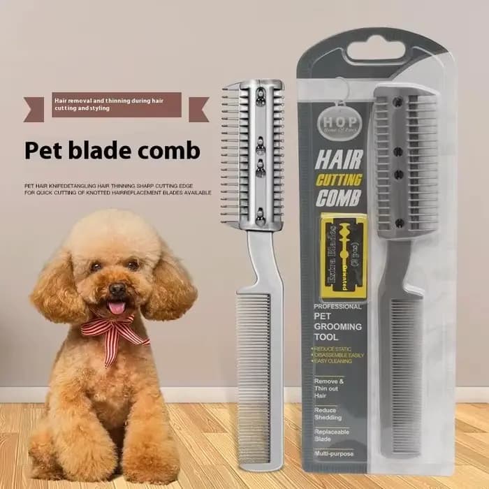 Tondeuse à poils pour animaux de compagnie avec 2 lames