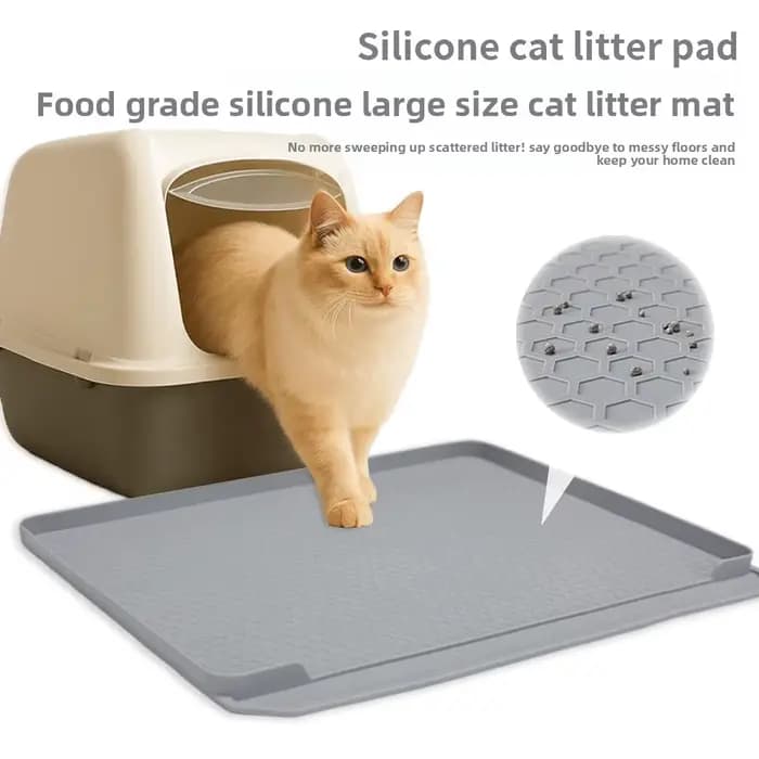 Tapis de litière en Silicone pour chat