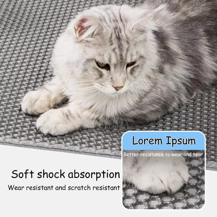 Tapis de litière pour chat de grande taille