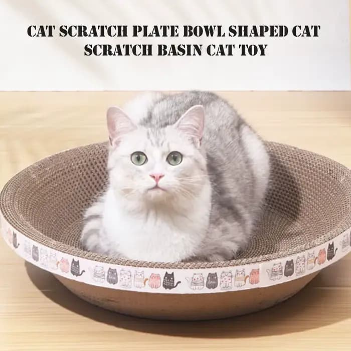 Gratte-chat ondulé grattoirs pour chat rond ovale meulage griffe jouets pour chats résistant à l'usure lit pour chat nid chat accessoires