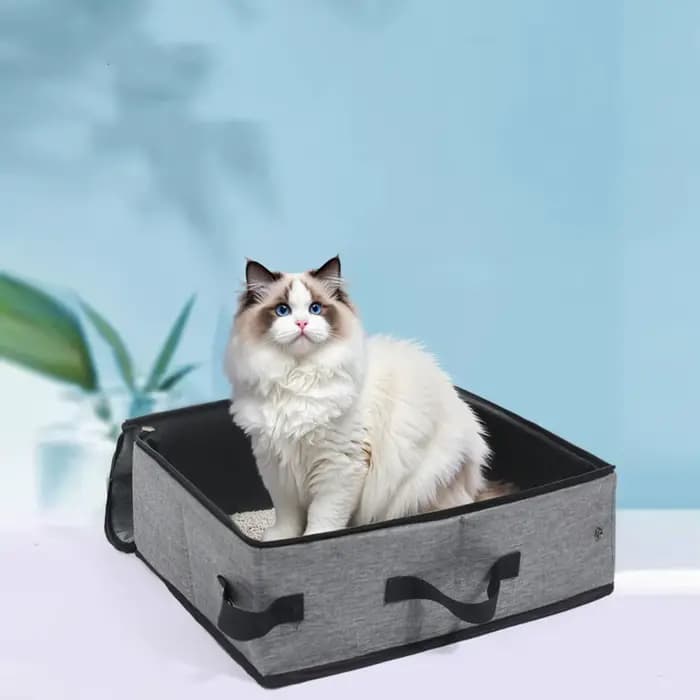 Bac à litière Portable pour chat