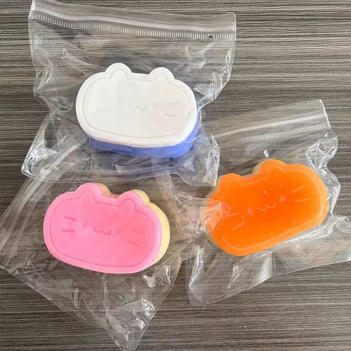 Jouets anti-stress Mochi en forme de chat mignon et collant