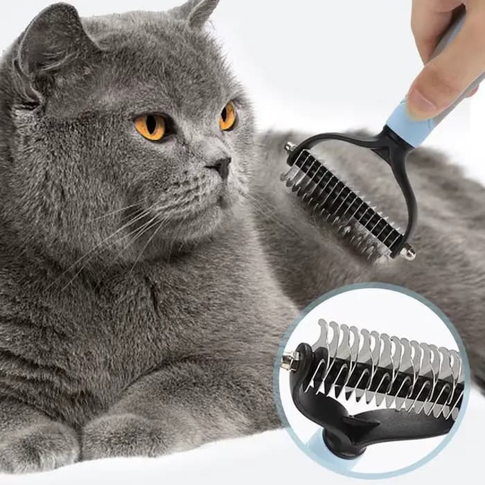 Brosse professionnelle anti-poils pour animaux de compagnie