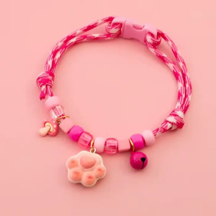 Collier pour chat et chien avec collier tressé assorti