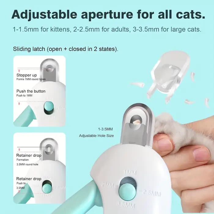 Coupe-ongles réglables pour animaux de compagnie