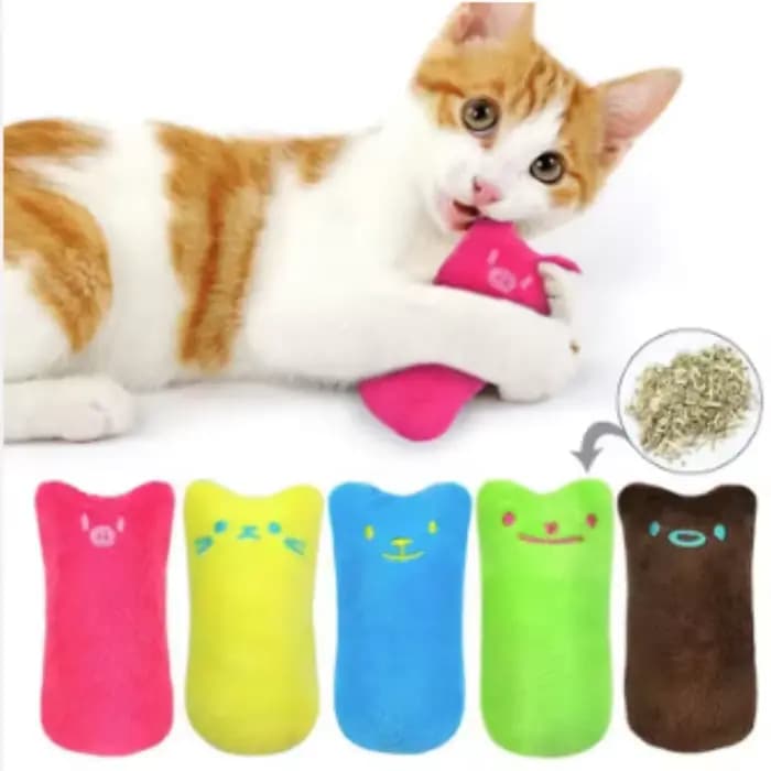 Jouet interactif en peluche d'herbe à chat pour chats