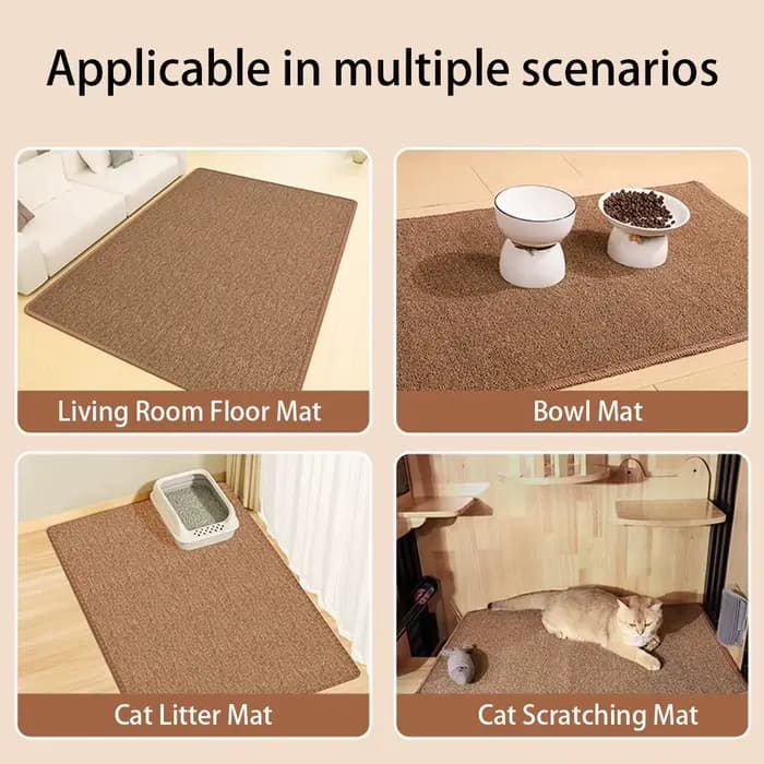 Grand tapis anti-rayures pour chat