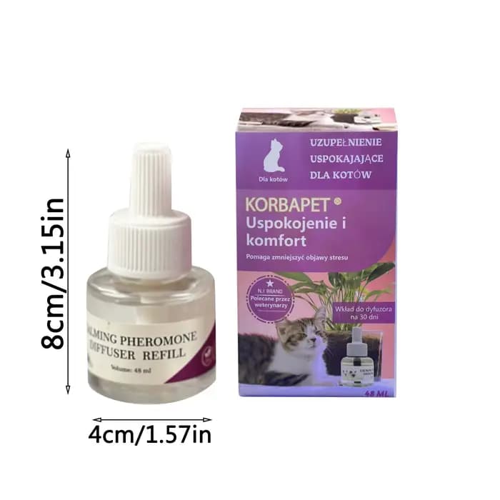 Spray apaisant aux phéromones pour chats 48 ml – Prévient les griffades et les urinations indiscriminées – Phéromone