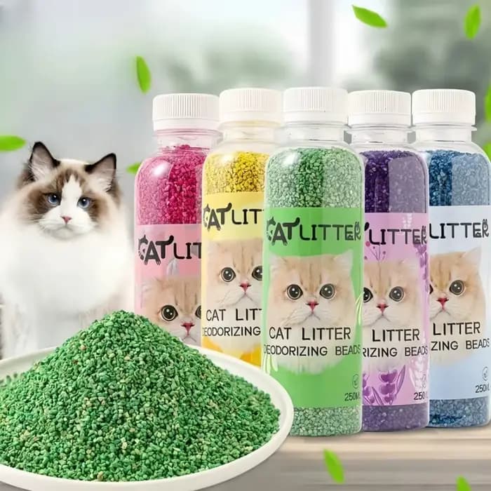 Perles désodorisantes pour litière de chat