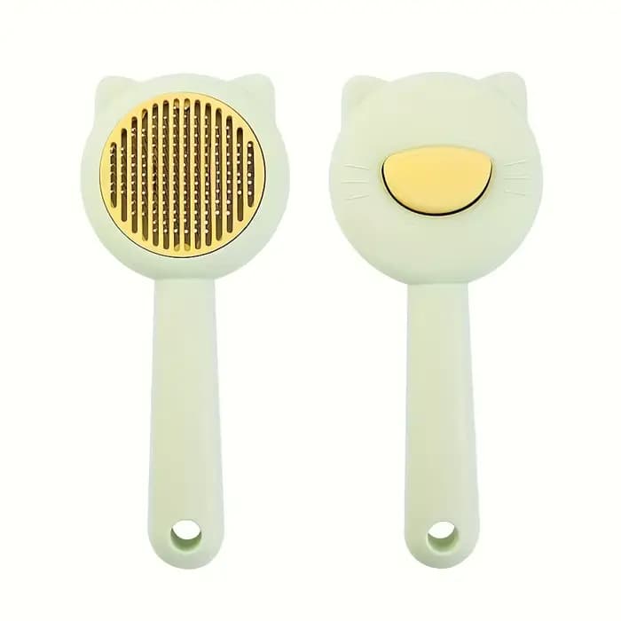 Brosse de bain et de massage pour chat – Peigne de toilettage autonettoyant pour animaux de compagnie pour perdre, douceur sur les chats, parfait pour le bain et le démaquillage