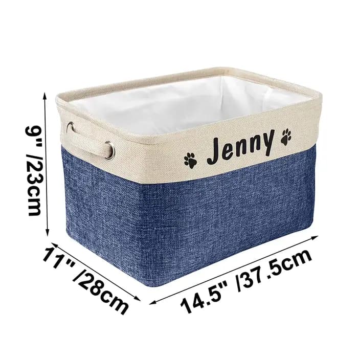 Panier de rangement personnalisé pour jouets de chien