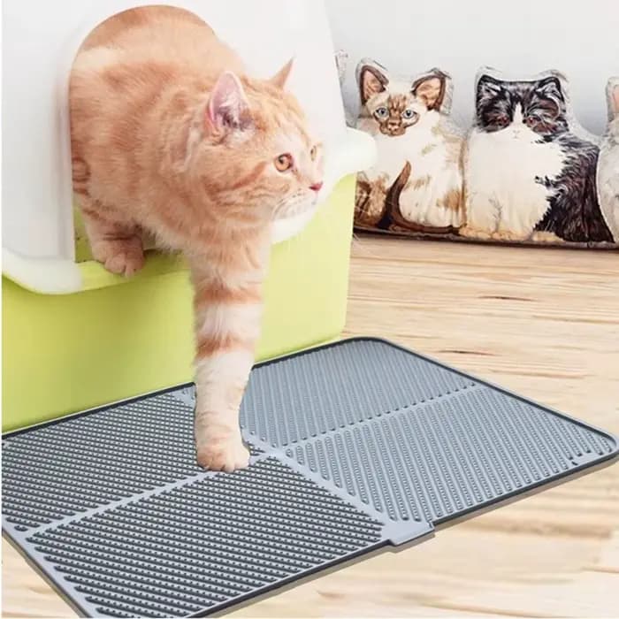 Tapis de litière pour chat en silicone durable