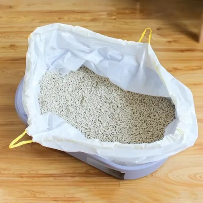 1/3/5 rouleaux de bac à litière pour chat doublé de cordon Ultra Durable bac