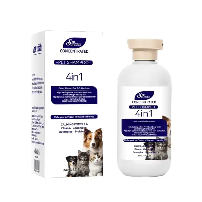 Shampoing apaisant pour animaux de compagnie