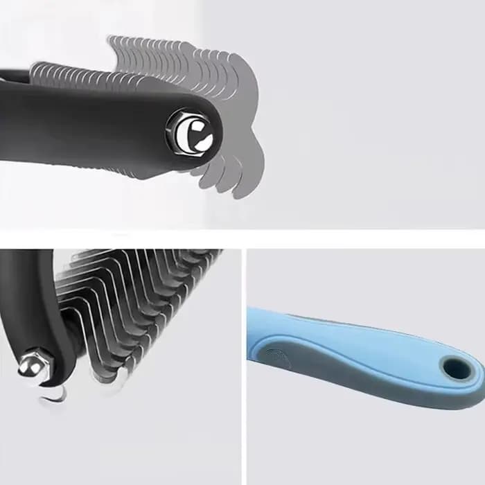 Brosse professionnelle anti-poils pour animaux de compagnie