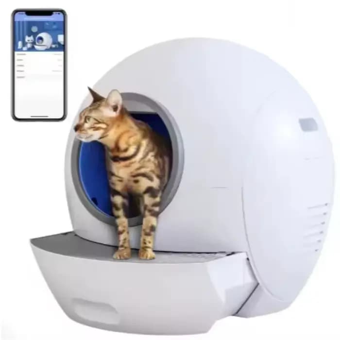 Bac à litière automatique intelligent pour chat de grande taille