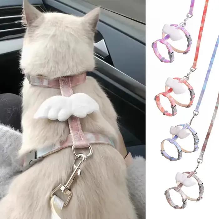 Gilet harnais pour chat de type H